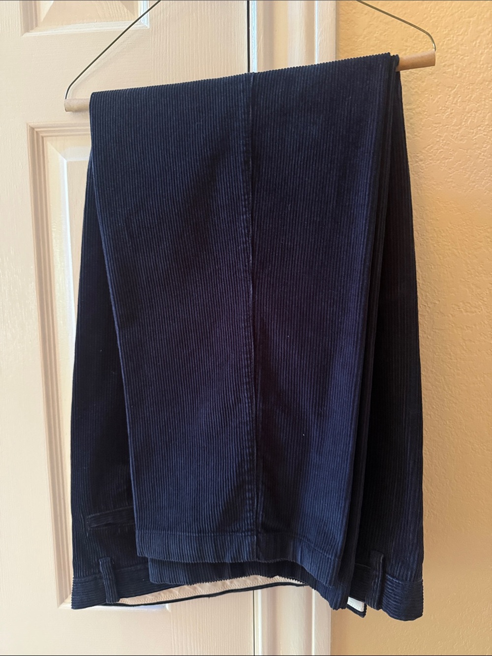 Nautica Men's Dark Navy Corduroy Straight Jeans